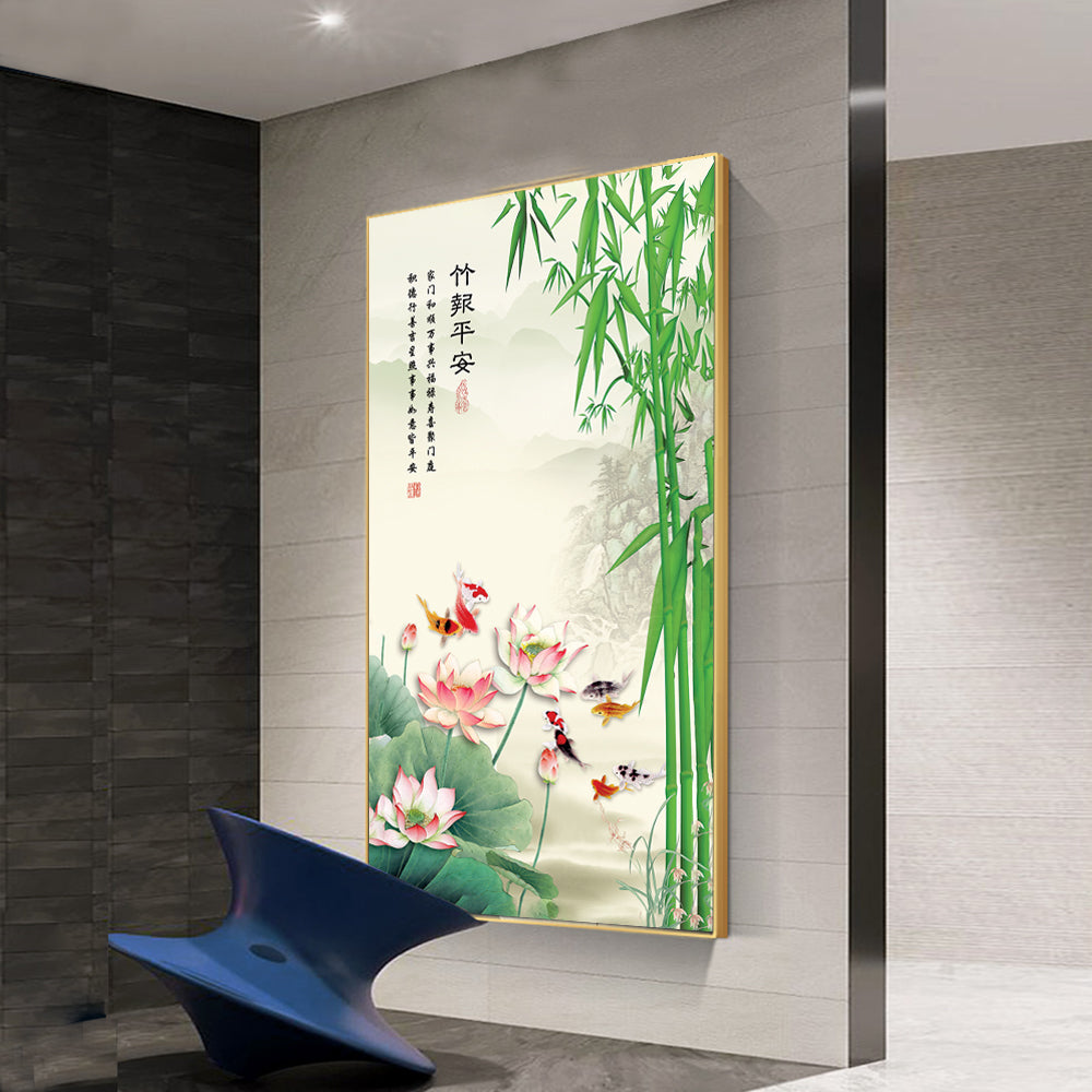 Shop Feng Shui Art Canvas Online | 竹报平安适合居家风水画